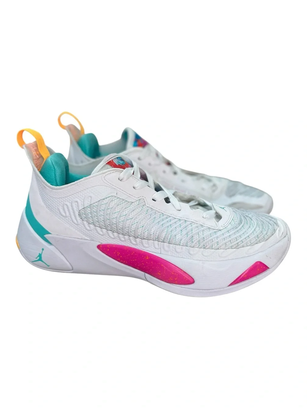 Jordan Luka 1 Imaginarium Basketball Shoes White Fire Pink Size 8.5